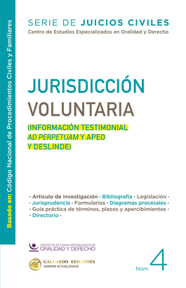 JURISDICCIÓN VOLUNTARIA N.4. 2026