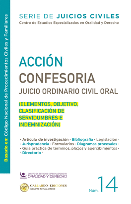 ACCIÓN CONFESORIA. JUICIO ORDINARIO CIVIL ORAL N°14 2025