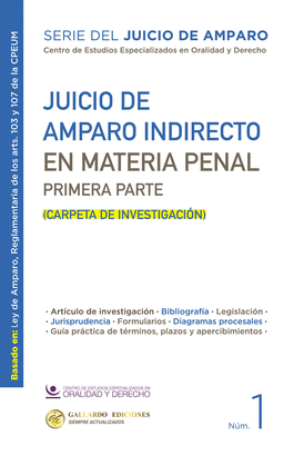 JUICIO DE AMPARO INDIRECTO EN MATERIA PENAL. N°1
