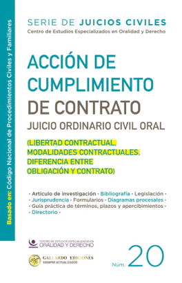 ACCIÓN DE CUMPLIMIENTO DE CONTRATO N.20