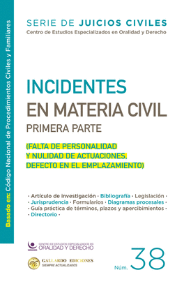 INCIDENTES EN MATERIA CIVIL N.38. 2026