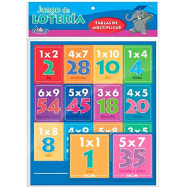 LOTERÍA DIDÁCTICA TABLAS DE MULTIPLICAR