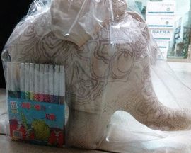 PINTA ELEFANTE MANDALA EN TELA (YOSI LEO)