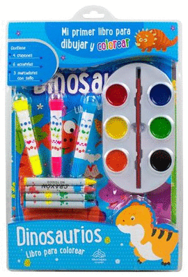 MI PRIMER LIBRO PARA DIBUJAR Y COLOREAR. DINOSAURIOS