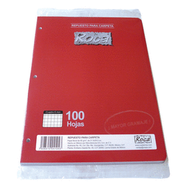 REFACCION CARPETA ROCA CUADRO 5 CON 100H