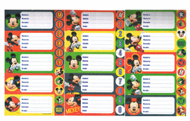 STICKERS MAT MICKEY MOUSE C/LAMINA