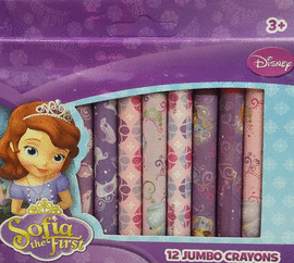 SOFIA THE FIRST 12 JUMBO CRAYONS