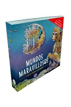PAQUETE MUNDOS MARAVILLOSOS -LIBROS PARA COLOREAR