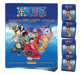 ÁLBUM ONE PIECE ROAD. PASTA SUAVE + 4 SOBRES