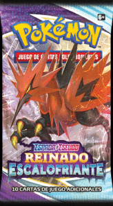 SOBRE DE 10 CARTAS POKEMON ESPADA Y ESCUDO REINADO ESCALOFRIANTE