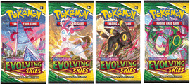 POKEMON TRADING CARD GAME SWORD & SHIELD EVOLVING SKIES (10 ADDITIONAL GAME CARDS)