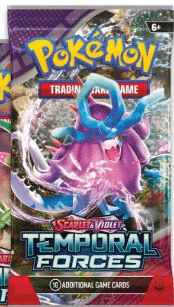 SCARLET & VIOLET TEMPORAL FORCES. 10 ADDITIONAL GAME CARDS. POKÉMON TCG