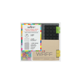 WAFF COMBO CUADERNO MINI +100 CUBINIS NEGRO