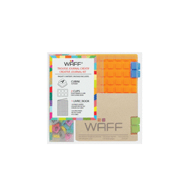 WAFF COMBO CUADERNO MINI +100 CUBINIS NARANJA