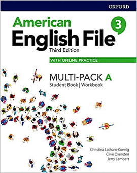 AMERICAN ENGLISH FILE LEVEL 3 STUDENT BOOK/WORKBOOK MULTI-PACK A WITH ONLINE PRACTICE