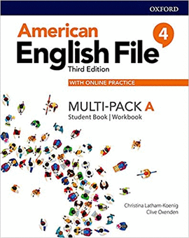 AMERICAN ENGLISH FILE LEVEL 4 STUDENT BOOK/WORKBOOK MULTI-PACK A WITH ONLINE PRACTICE