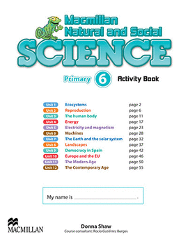 NATURAL AND SOCIAL SCIENCE ACTIVITY BOOK PACK 6 (AB + VOCABULARY AND SONGS CD)