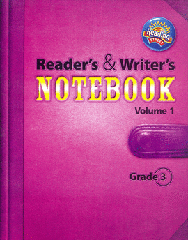 READERS Y WRITERS NOTEBOOK  GRADE 3 VOLUMEN 1