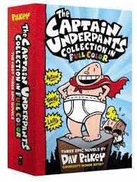 CAPTAIN UNDERPANTS COLOR COLLECTION SET 3 VOLUMENS