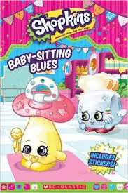 SHOPKINS BABY SITTING BLUES INCLUDES STICKERS