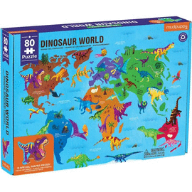 DINOSAUR WORLD 80 PIEZAS PUZZLE