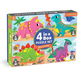 DINO FRIENDS, 4 IN A BOX