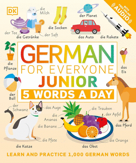 GERMAN FOR EVERYONE JUNIOR: 5 WORDS A DAY (DK 5-WORDS A DAY) TAPA