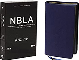 NBLA BIBLIA ULTRAFINA, LETRA GRANDE, COLECCIÓN PREMIER, AZUL MARINO