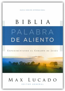 NVI SANTA BIBLIA, LUCADO, PALABRA DE ALIENTO, LEATHERSOFT, AZUL, INTERIOR A DOS COLORES