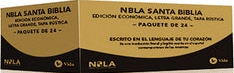 NBLA SANTA BIBLIA, EDICIÓN ECONÓMICA, LETRA GRANDE, TAPA RÚSTICA / PAQUETE DE 24