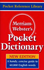 MERRIAM WEBSTER´S POCKET DICTIONARY NEW EDITION