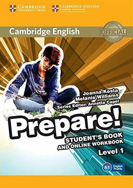 CAMBRIDGE ENGLISH PREPARE 1 STUDENT'S BOOK AND ONLINE WORKBOOK