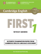 CAMBRIDGE ENGLISH FIRST 1 WITH ANSWERS