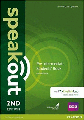 SPEAKOUT PRE-INTERMEDIATE 2ND EDITION STUDENTS' BOOK WITH DVD-ROM AND MYENGLISHLAB ACCESS CODE PACK 2ND EDICIÓN