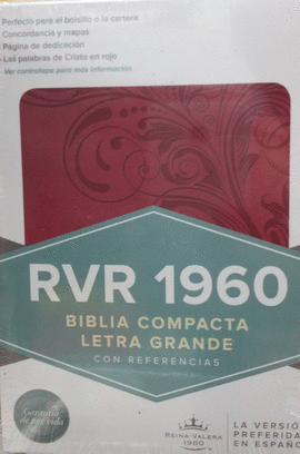 SANTA BIBLIA COMPACTA. REINA VALERA 1960 CON CONCORDANCIA ROSA