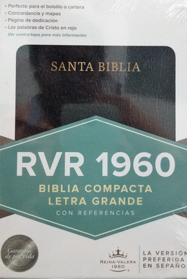 RVR 1960 BIBLIA LETRA COMPACTA EDICION NEGRO