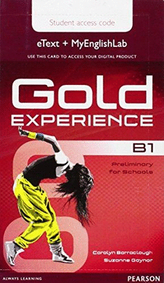 GOLD EXPERIENCE B1 STUDENT ACCESS CARD