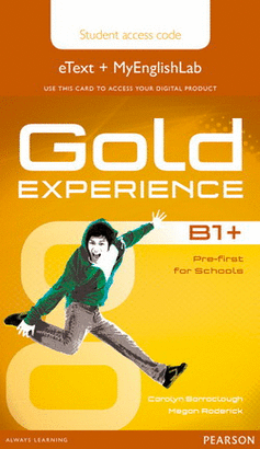 GOLD EXPERIENCE B1+ STUDENT ACCESS CARD