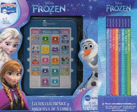 FROZEN LECTOR ELECTRONICO Y BIBLIOTECA DE 8 LIBROS