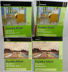 EUREKA MATH GRADE 2 LEARN WORKBOOKS PACK (MODULES 1-8)