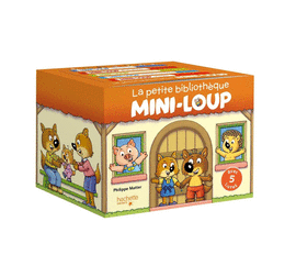 LA PETITE BIBLIOTHÈQUE MINI-LOUP 2 AVEC 5 LIVRES