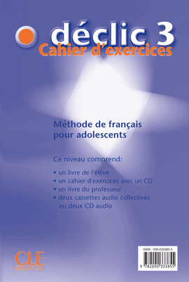 DECLIC 3 CAHIER D'EXERCICES