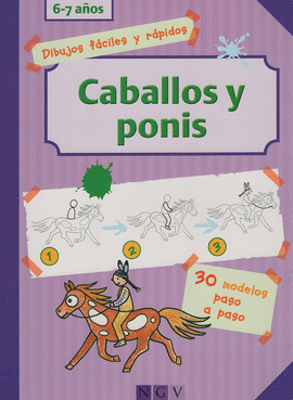 CABALLOS Y PONIS DIBUJOS FÁCILES Y RÁPIDOS