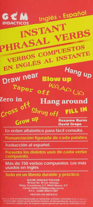 INSTANT PHRASAL VERBS (VERBOS COMPUESTOS EN INGLES)