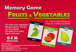 MEMORY GAME FRUITS & VEGETABLES