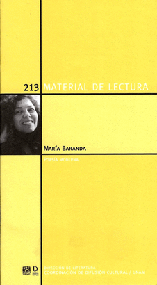 MARÍA BARANDA. POESÍA MODERNA