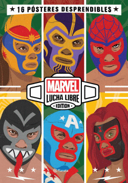 MARVEL LUCHA LIBRE LIBRO PÓSTER