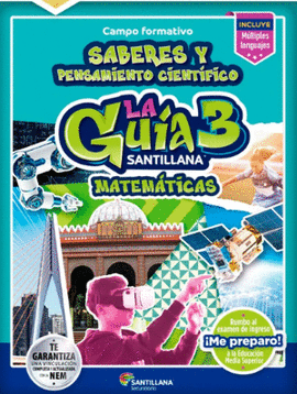 GUÍA SANTILLANA 3° MATEMÁTICAS SECUNDARIA 2024 - 2025