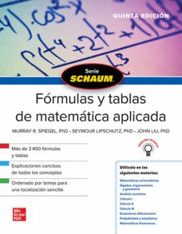 SCHAUM FORMULAS Y TABLAS DE MATEMATICAS APLICADAS