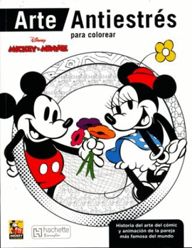 ARTE ANTIESTRES PARA COLOREAR (MICKEY Y MINNIE)